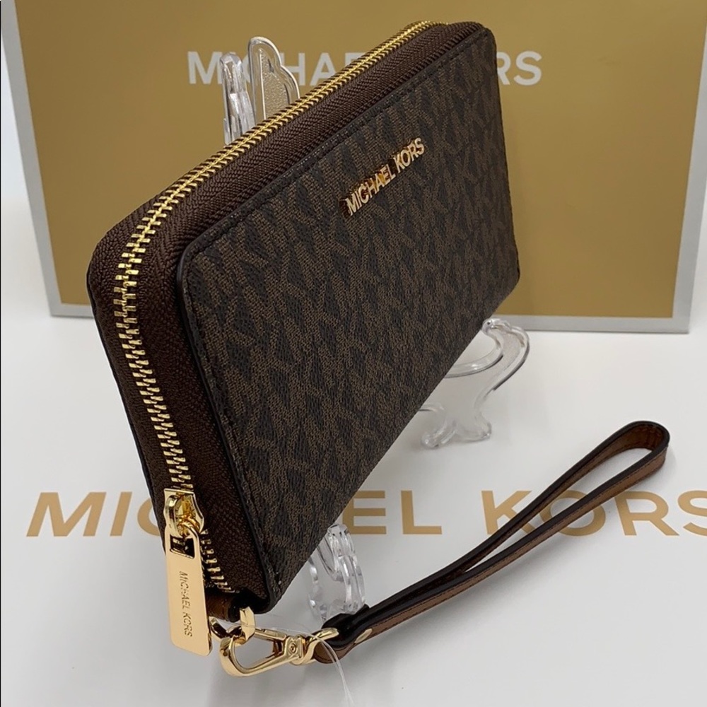 Michael Kors Jet Set Travel Phone Wallet Wristlet - Picture 12 of 16